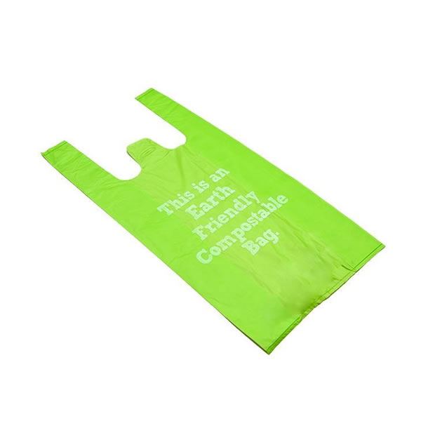 Biodegradable vest handle shopping bag